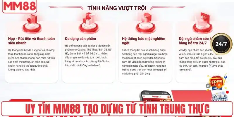 MM88 là gì 2 Uy tín MM88 tạo dựng từ tính trung thực